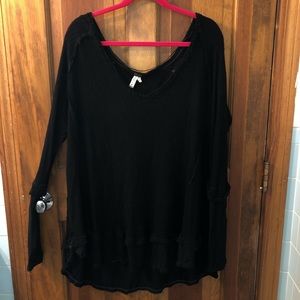 Free People v-neck thermal tunic